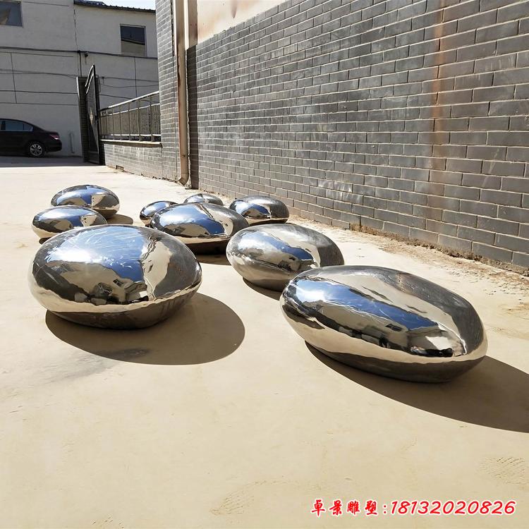 創意不銹鋼園林鵝卵石2