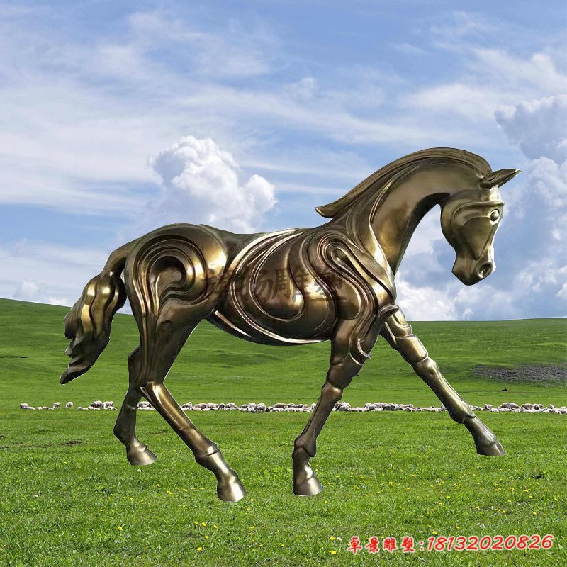 公園銅雕動物馬雕塑