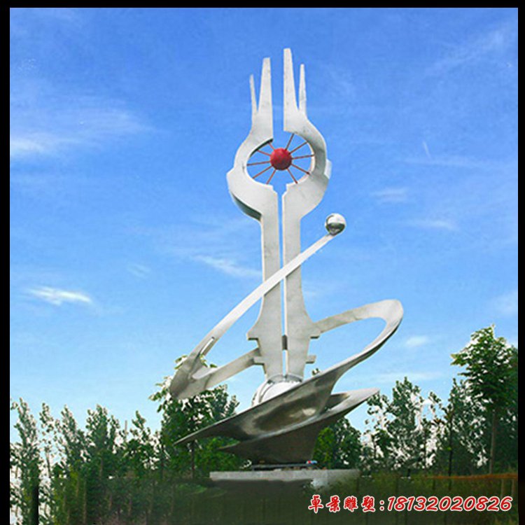 企業開拓抽象不銹鋼雕塑