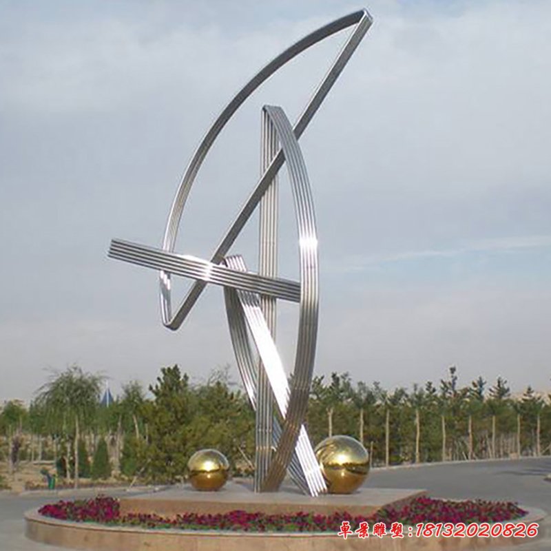 不銹鋼風(fēng)車雕塑   廣場(chǎng)景觀雕塑