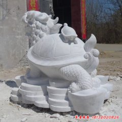 漢白玉龍龜石雕