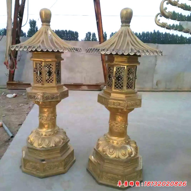 鏤空銅雕燈雕塑