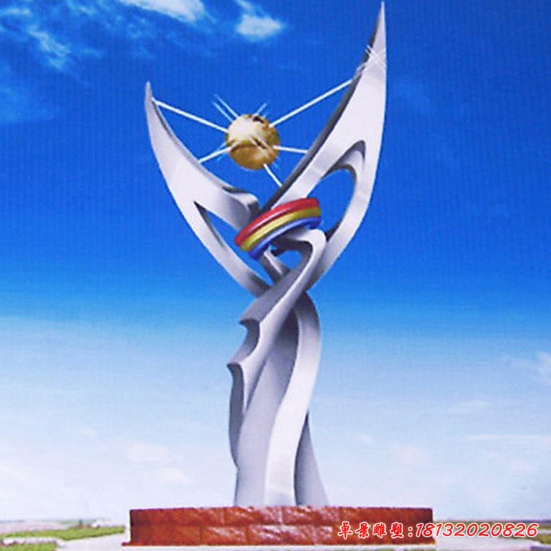 企業不銹鋼升華雕塑 (4)