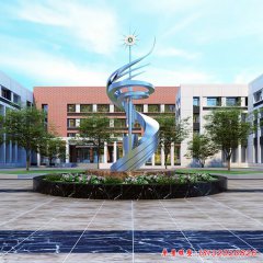 城市文化升華不銹鋼雕塑