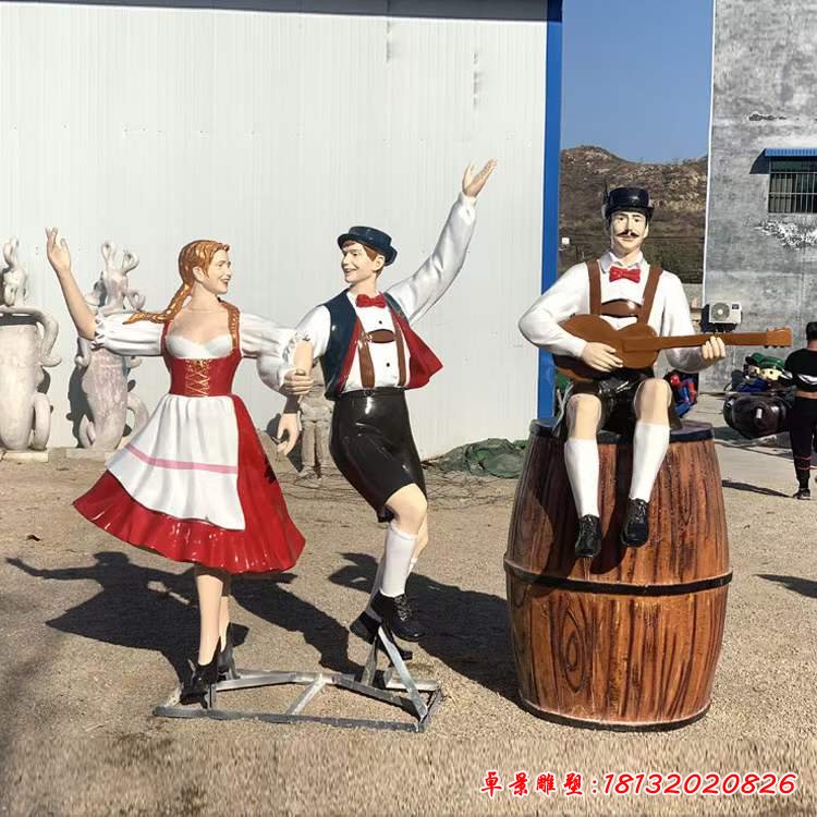 玻璃鋼啤酒節人物雕塑 (5)