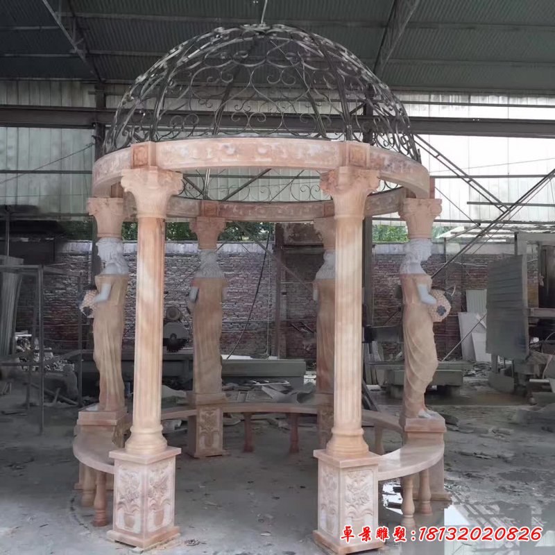 歐式涼亭景觀石雕 (1)