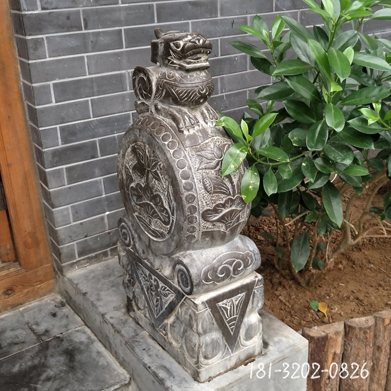 抱鼓石，獅子石門墩 (2)