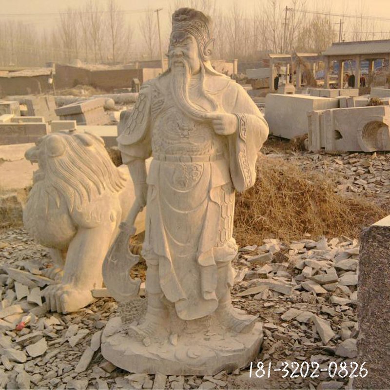 關公石雕，握刀關公石雕 (1)