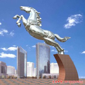 不銹鋼雕塑馬 動物不銹鋼雕塑