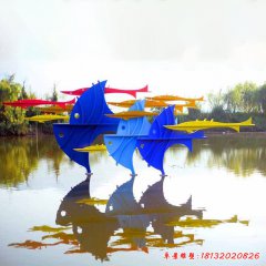 不銹鋼雕塑 魚雕塑