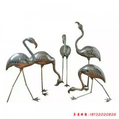 不銹鋼抽象仙鶴