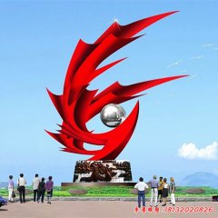 優(yōu)惠的不銹鋼鳳凰雕塑