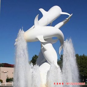 不銹鋼海豚噴泉