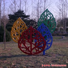 不銹鋼樹葉景觀雕塑