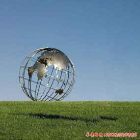 城市不銹鋼地球儀雕塑