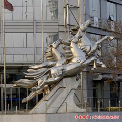 不銹鋼雕塑馬 企業(yè)雕塑馬