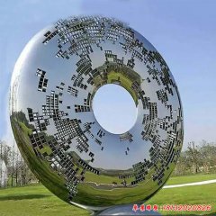 環形不銹鋼雕塑