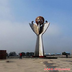 不銹鋼鏤空 城市雕塑