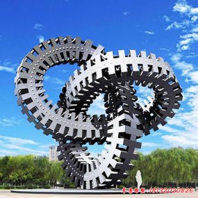 現(xiàn)代不銹鋼景觀雕塑