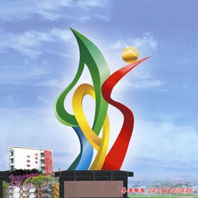 不銹鋼景觀抽象雕塑