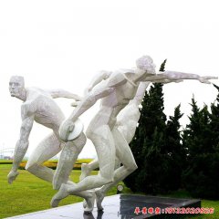 不銹鋼公園運動人物雕塑