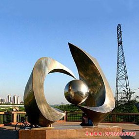 不銹鋼公園抽象景觀雕塑