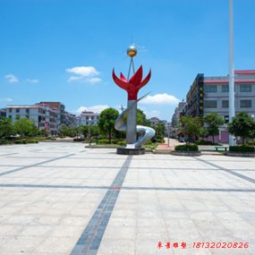 韓國廣場不銹鋼雕塑