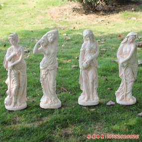 廣場西方人物石雕