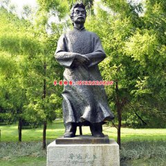 銅魯迅雕像