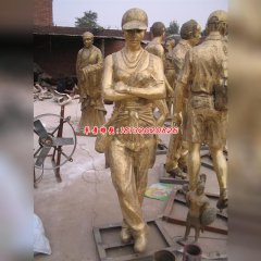 現(xiàn)代人物銅像雕塑