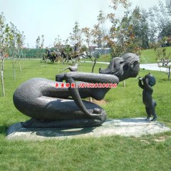 母愛(ài)人物銅雕塑