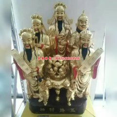 五路財神純銅塑像