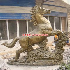 仿銅雕塑 馬