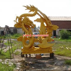 銅雕龍鳳呈祥