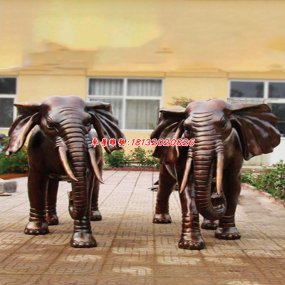 大象銅雕塑
