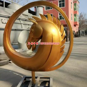 抽象動(dòng)物銅雕