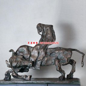 抽象人物銅雕塑