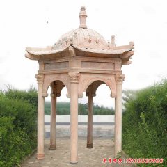 現代庭院石材涼亭