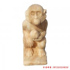石雕抽象猴子
