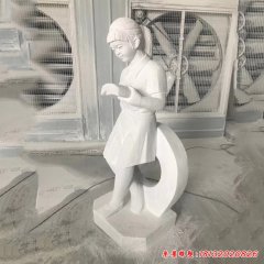 少兒讀書(shū)雕塑