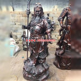 銅雕關(guān)公雕像