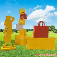 玻璃鋼剪影人物雕塑