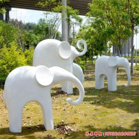 抽象玻璃鋼大象