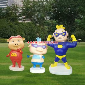 玻璃鋼卡通豬