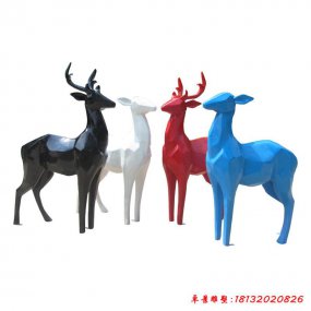 玻璃鋼抽象景觀動物鹿