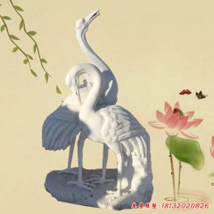 漢白玉仙鶴雕塑