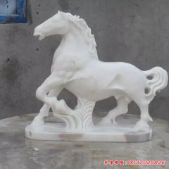 漢白玉馬雕塑