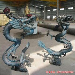 青銅龍雕塑