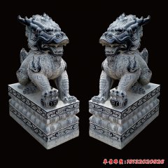 仿古麒麟神獸雕塑