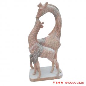 長頸鹿的雕塑